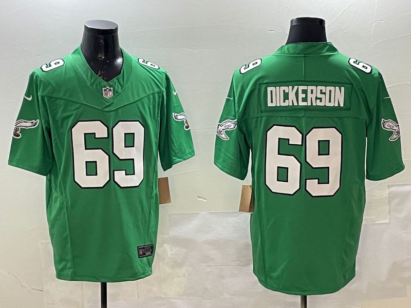 Men Philadelphia Eagles #69 Dickerson Green Retro three generations 2025 Nike Limited NFL Jersey style 6->philadelphia eagles->NFL Jersey
